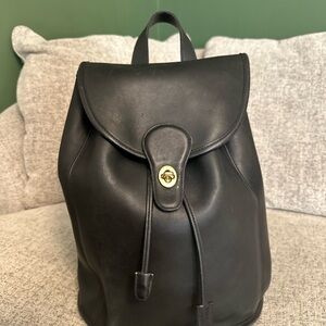 Vintage black Coach backpack